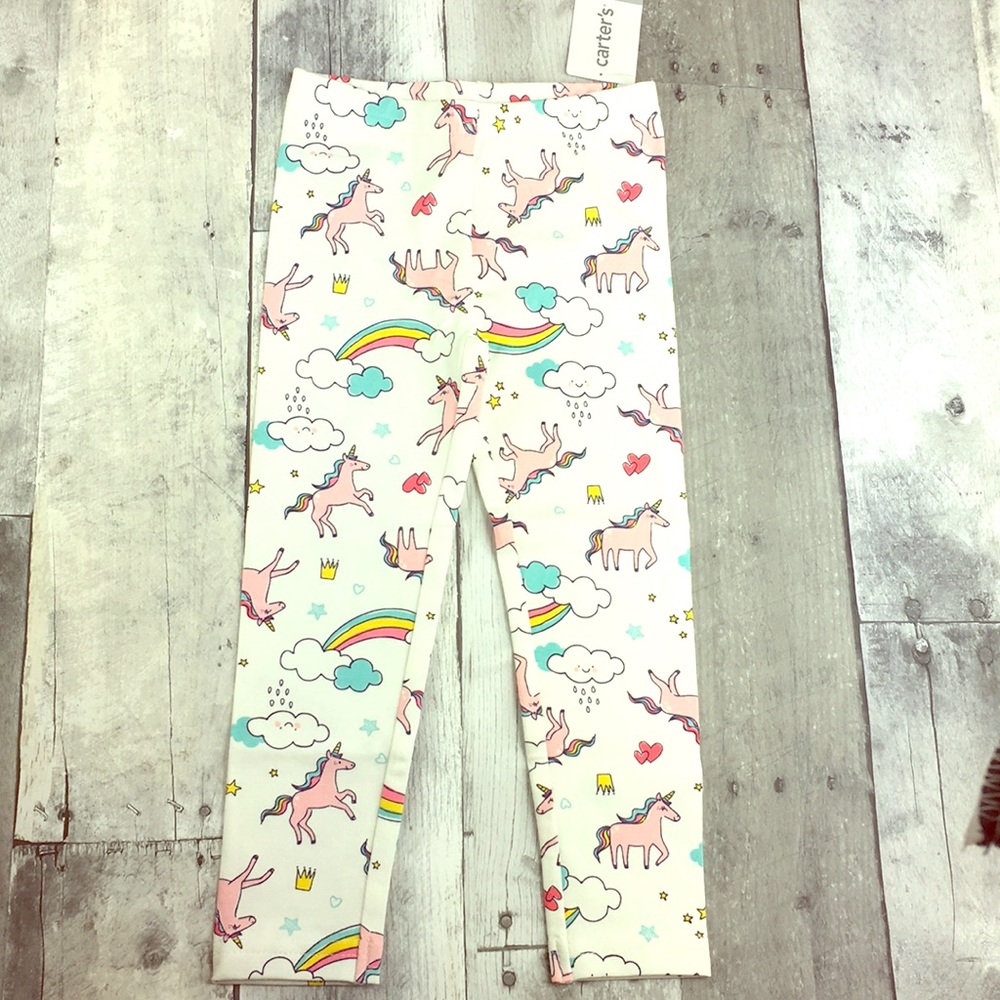 NWT Carter’s Rainbow Unicorn Leggings 2T